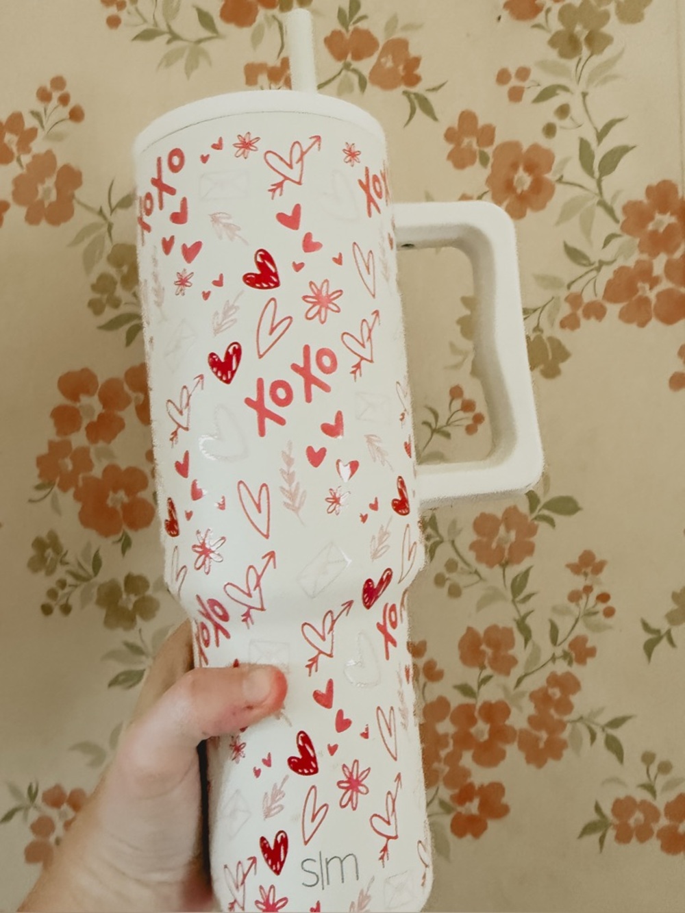 Simple modern xoxo Valentine’s Day exclusive tumbler